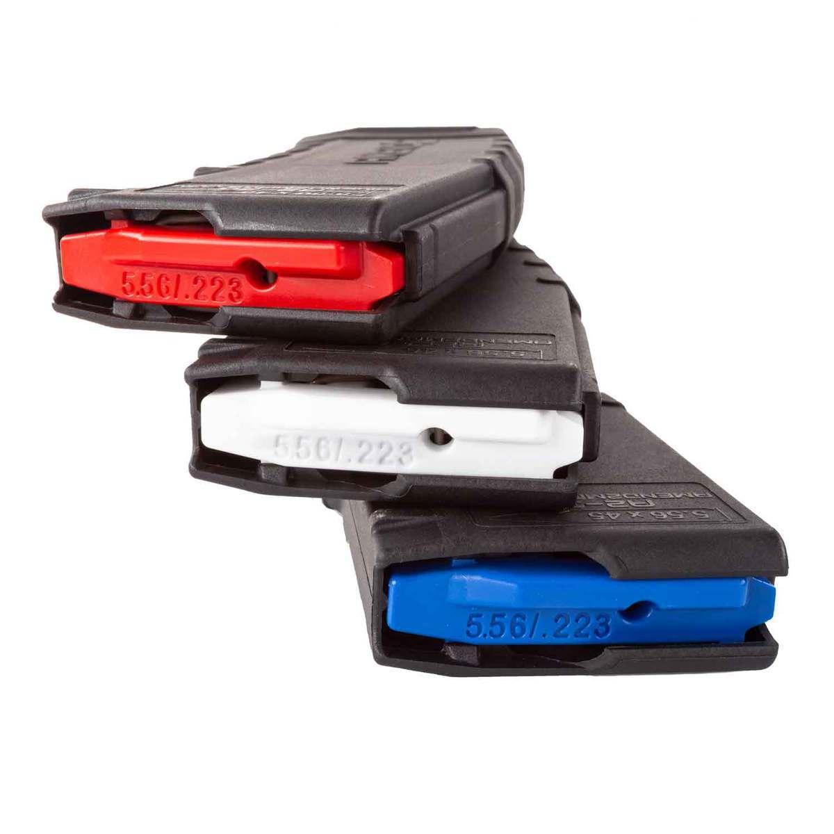 Amend2 AR-15 Rifle Magazine With Red White and Blue Internals - Black 30/rd 3/pk