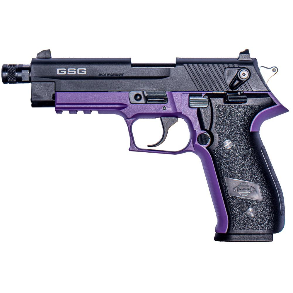 ATI GSG Firefly Handgun .22 LR 10rd Magazine 4" Threaded Barrel Purple Frame Ambi Safety