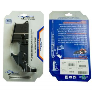 Receiver Lower Forged AM-15 Open Semi-Auto Multi-Cal Anodized Black