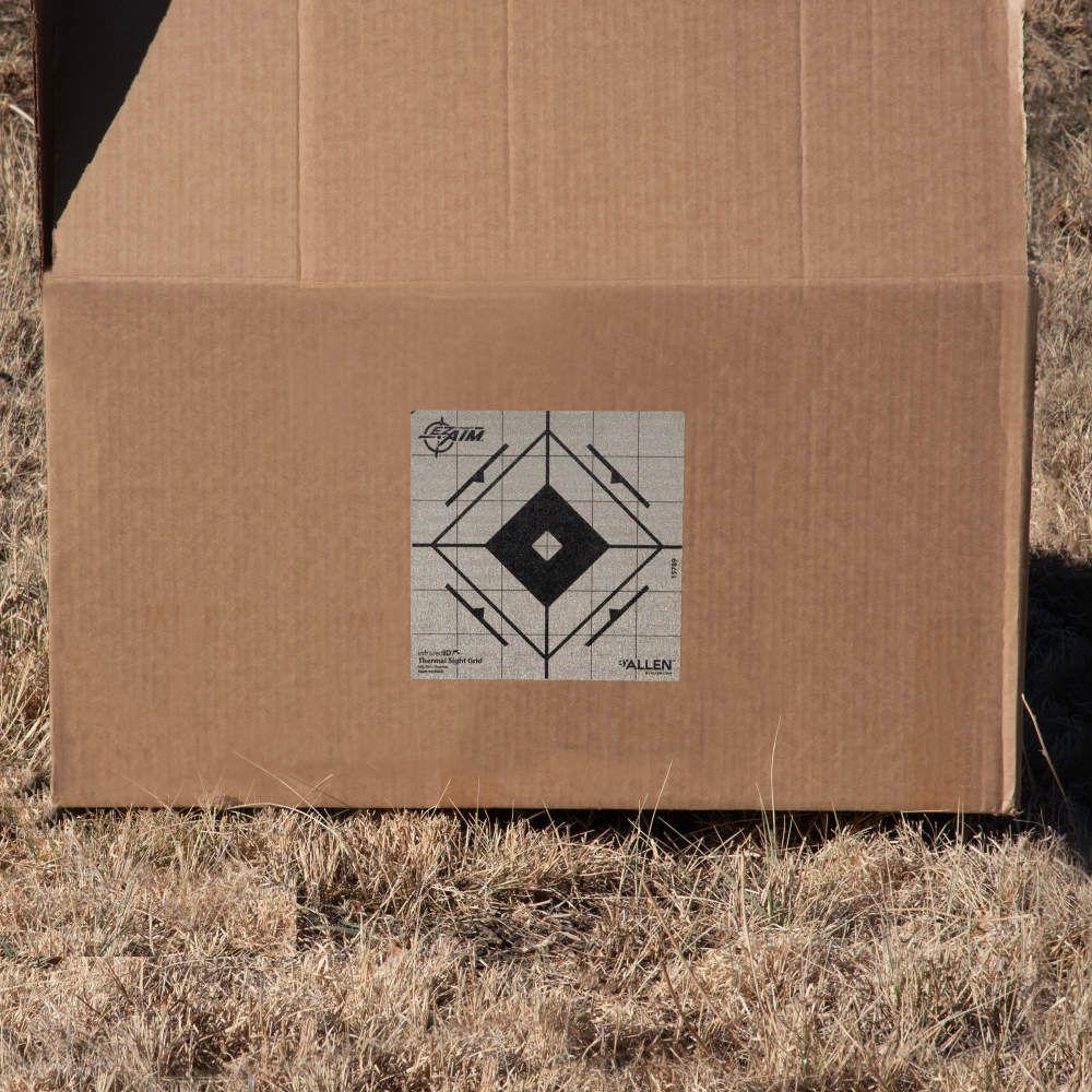 Allen EZ Aim Adhesive Thermal Sight Grid Paper Target 6"