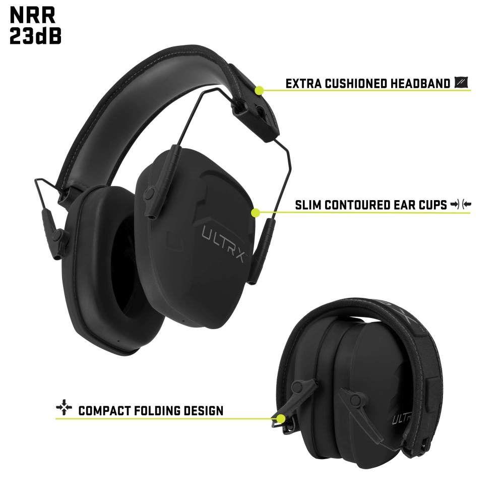 Allen ULTRX Shield Passive Earmuff 23dB Midnight Grey