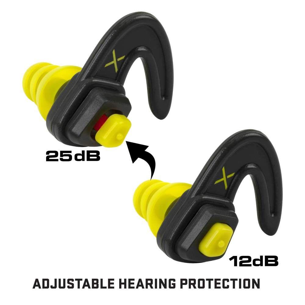 Allen ULTRX Shift Adjustable Protecion Ear Plugs 12dB/25dB Yellow Grey