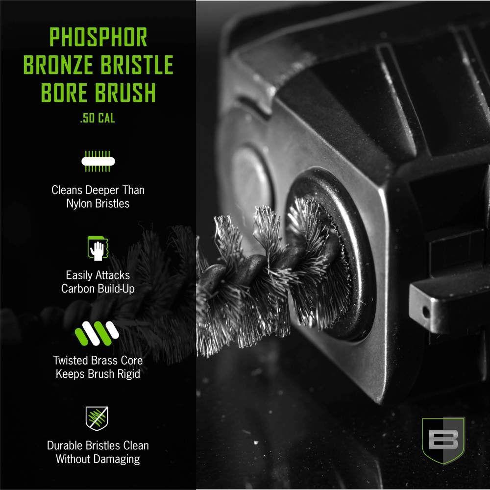 Breakthrough Clean Technologies Phosphorus Bronze Bristle Bore Brush .50 Cal