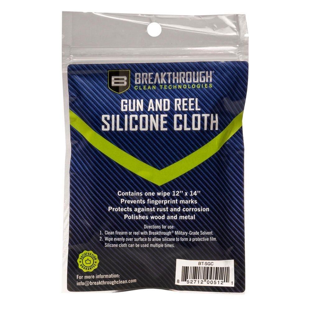 Breakthrough Clean Technologies Weather-Proof Cotton Silicon Gun Cloth 14" x 12" Grey