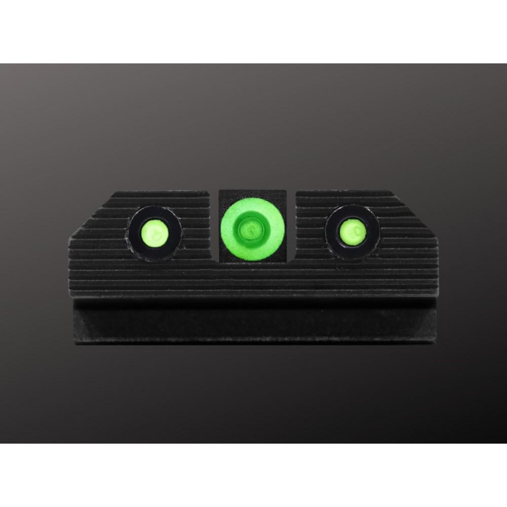 XS Sight Systems R3D 2.0 Night Sights for Glock 42/43/43x/48 Green Front with Black Rear