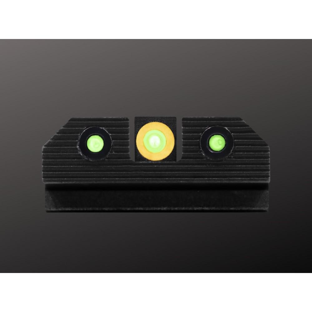 XS Sight Systems R3D 2.0 Night Sights for Glock Orange Front with Black Rear