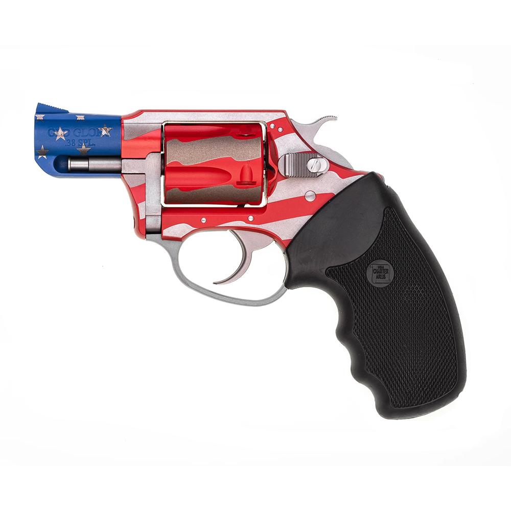 Charter Arms Old Glory Handgun .38 Spl 5rd Capacity 2" Barrel Red/White/Blue Finish - Refurb.
