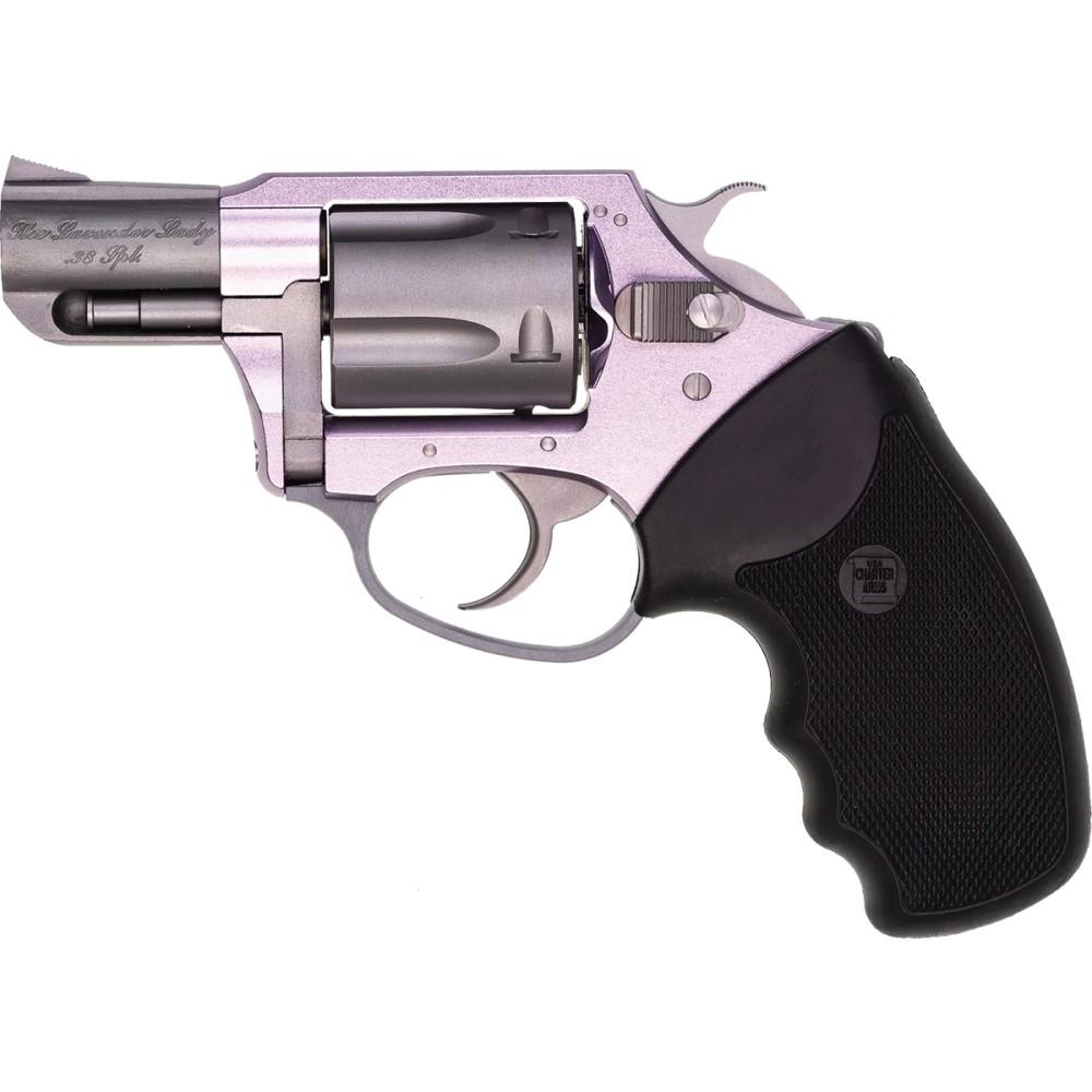 Charter Arms Lavender Lady Handgun 5rd Capacity .38 Spl 2" Barrel Lavender with Black Grip