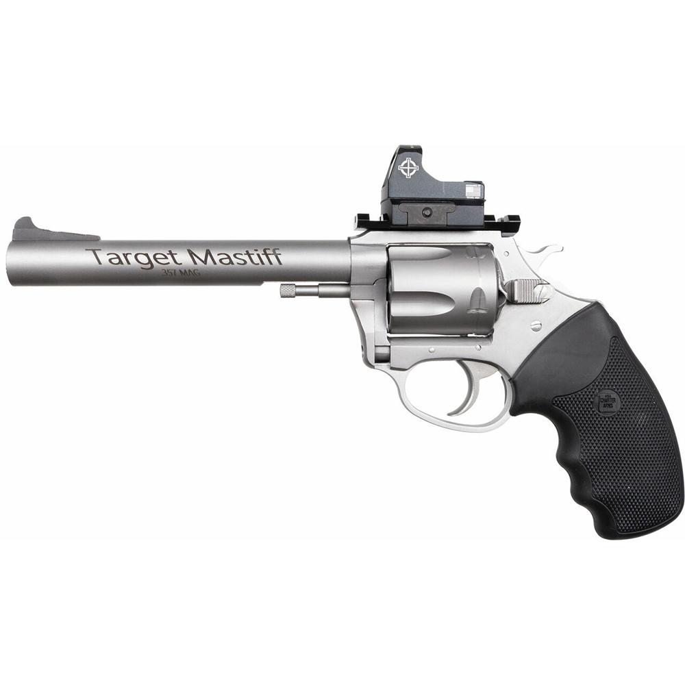 Charter Arms Target Mastiff Handgun .357 Mag 5rd Magazine 6" Barrel Stainless with Optic
