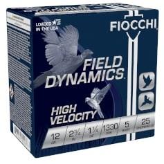 FIOCCHI 12GA HV 2-3/4 1-1/4OZ #5 1330FPS 25RD