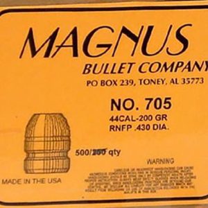 Magnus RNFP Bullets .44 Cal .430" 200gr 500/ct