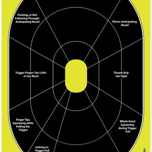 Allen EZ AIM Non-Adhesive Splash Handgun Trainer 12x8 - 8/ct