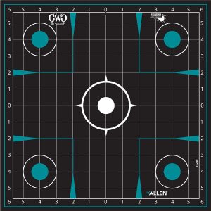 Allen Girls with Guns Splash Adhesive Sight Grid Targets 12x12 - 5/ct