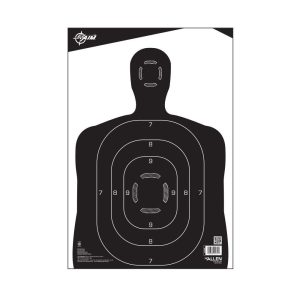Allen EZ-Aim Silhouette Paper Shooting Targets 12"W x 18"H Black 100/ct