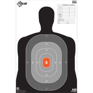 Allen EZ Aim B27 Pro Silhouette Paper Target 23" x 35" 50/ct