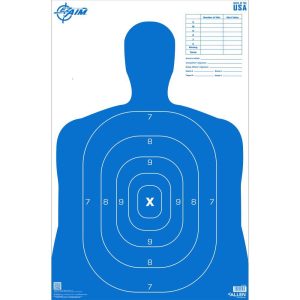 Allen EZ Aim B27 Pro Silhouette Paper Target Blue 23" x 35" 50/ct