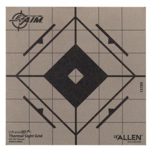 Allen EZ Aim Adhesive Thermal Sight Grid Paper Target 6"