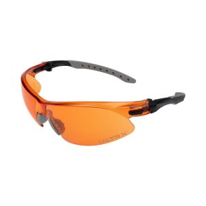 Allen ULTRX Keen Safety Glasses Black with Amber Lenses