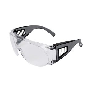 Allen ULTRX Fit Over Safety Glasses Black with Clear Lenses