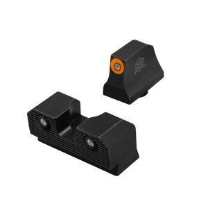XS Sight Systems R3D 2.0 Suppressor Height Night Sights for Glock 42/43/43x/48 Orange Front with Black Rear