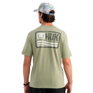 Huk Born Wave Short Sleeve Shirt Seagrass L