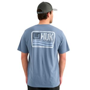 Huk Born Wave Short Sleeve Shirt Stormy Blue 2XL
