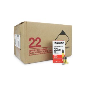 Aguila Standard Velocity Rimfire Ammunition .22 LR 40 gr SP 1130 fps 2000/ct Case (40 boxes of 50/ct)