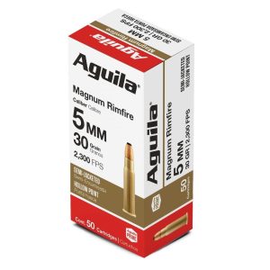 Aguila Remington Rimfire Ammunition 5mm RFM 30 gr SP 2300 fps 50/ct