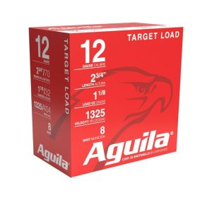 Aguila High Velocity Sporting Clays Shotshells 12 ga 2-3/4" 1-1/8oz 1325 fps #8 25/ct