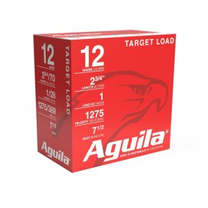 Aguila Target Shotshells 12 ga 2-3/4" 1oz 1275 fps #7.5 25/ct