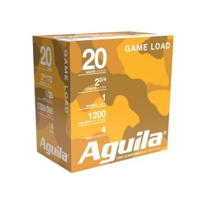 Aguila High Velocity Shotshells 20 ga 2-3/4" 1oz 1220 fps #4 25/ct
