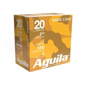 Aguila High Velocity Shotshells 20 ga 2-3/4" 1oz 1220 fps #6 25/ct