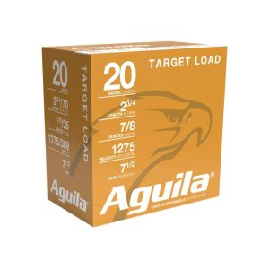 Aguila Target Shotshells 20 ga 2-3/4" 7/8oz 1275 fps #7.5 25/ct