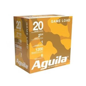 Aguila High Velocity Shotshells 20 ga 2-3/4" 1oz 1220 fps #8 25/ct