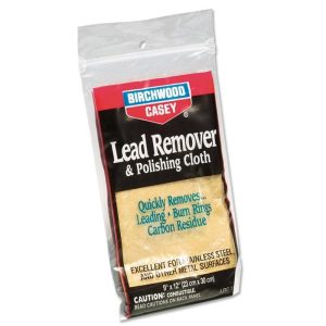 Birchwood Casey Lead Remover & 6" x 9" Polish Cloth