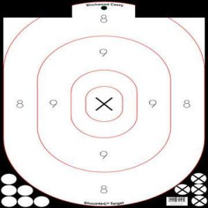 Birchwood Casey Shoot-N-C 12" x 18" White/Black Silhouette - 5/Pack 90 Pasters