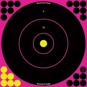 Birchwood Casey Shoot-N-C Pink Reactive Targets 8" 6/Pack