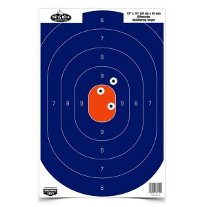 Birchwood Casey Dirty Bird Silhouette Target - 12"x18" Blue/Orange 8 Pack