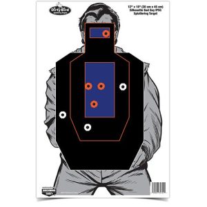 Birchwood Casey Dirty Bird 12" x 18" Bad Guy IPSC Silhouette Target - 8 ct.