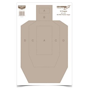 Birchwood Casey Eze-Scorer BC-IPSC Practice Paper Target - 12"x18"10 Pack