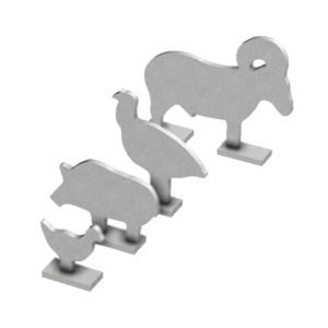 Birchwood Casey Silhouette Knock Over Targets - 4/ct (Chicken Turkey Pig and Ram)