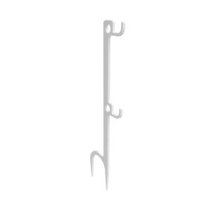 Birchwood Casey Double Hook Steel Target Hanger Ground Stake - White