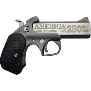 Bond Arms 250th Derringer .45 Colt/410 ga 2rd Capacity 4.25" Stainless Barrel Rough Finish B6 Extended Grip