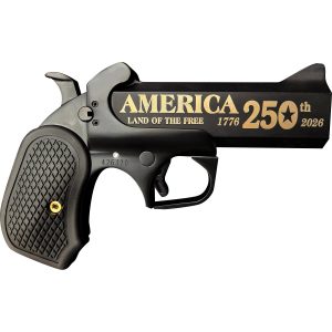 Bond Arms 250th Derringer .45 Colt/410 ga 2rd Capacity 4.25" Black Barrel Black Cerakote Finish B6 Extended Grip