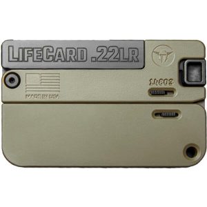 LifeCard .22 LR Single Action Pistol - Polymer Handle Noveske Bazooka Green
