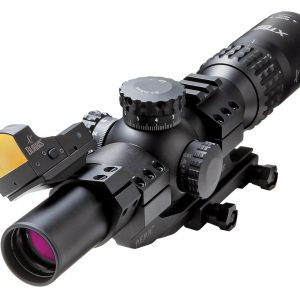 BLEMISHED Burris XTR II Rifle Scope Combo - 1-5x24mm Illum. XTR II Ballistic 5.56 G3 Reticle Low Mil Knobs Matte