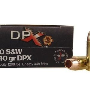 COR-BON Handgun Ammunition .40 S&W 140 gr DPX 1200 fps 20/box
