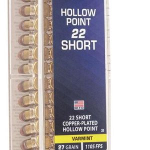 CCI Short Hollow Point Rimfire Ammunition .22 Short 27 gr CPHP 1105 fps 100/ct