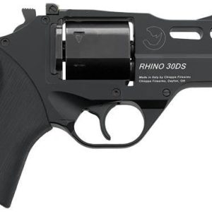Rhino Revolver 30DS .357 Mag 3" Black with 3 moon clips 6 round