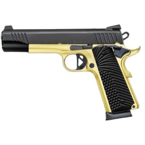 Chiappa 1911 Superior Handgun .45 ACP 8rd Magazines (2) 5" Barrel Black and Gold